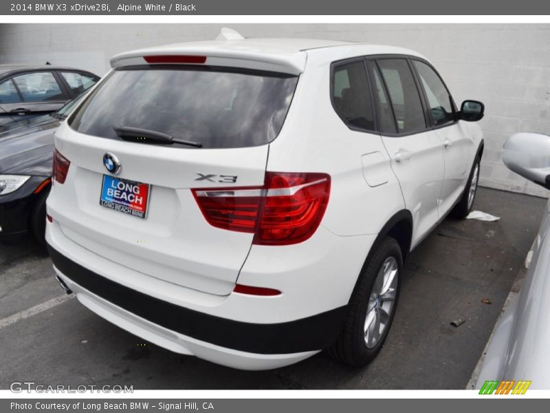 Alpine White / Black 2014 BMW X3 xDrive28i