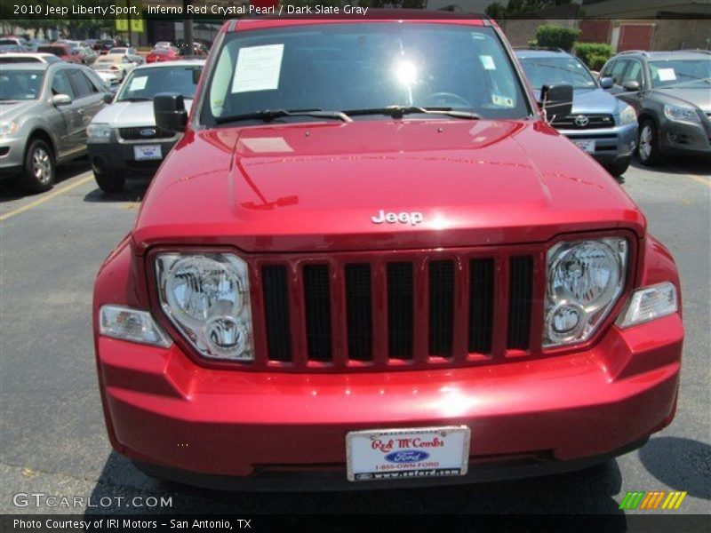 Inferno Red Crystal Pearl / Dark Slate Gray 2010 Jeep Liberty Sport