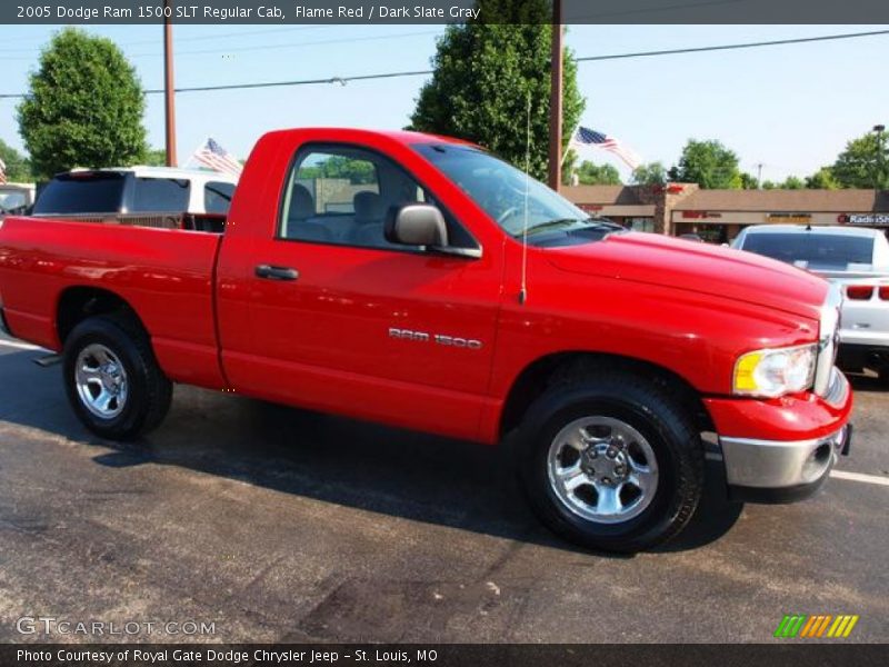 Flame Red / Dark Slate Gray 2005 Dodge Ram 1500 SLT Regular Cab