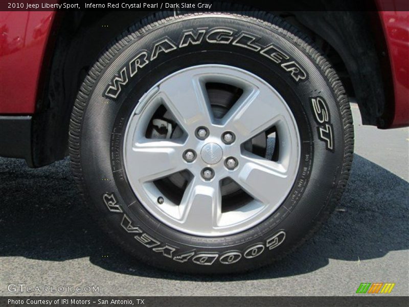 Inferno Red Crystal Pearl / Dark Slate Gray 2010 Jeep Liberty Sport