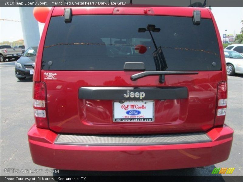 Inferno Red Crystal Pearl / Dark Slate Gray 2010 Jeep Liberty Sport