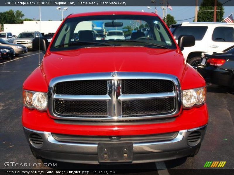 Flame Red / Dark Slate Gray 2005 Dodge Ram 1500 SLT Regular Cab