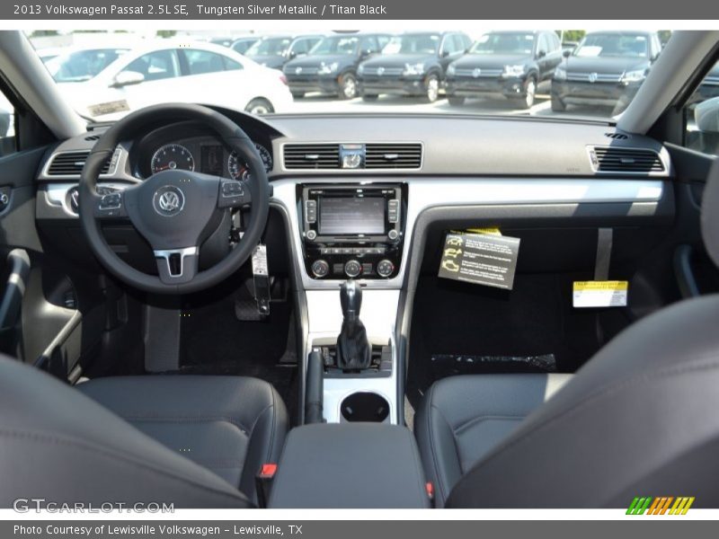Tungsten Silver Metallic / Titan Black 2013 Volkswagen Passat 2.5L SE