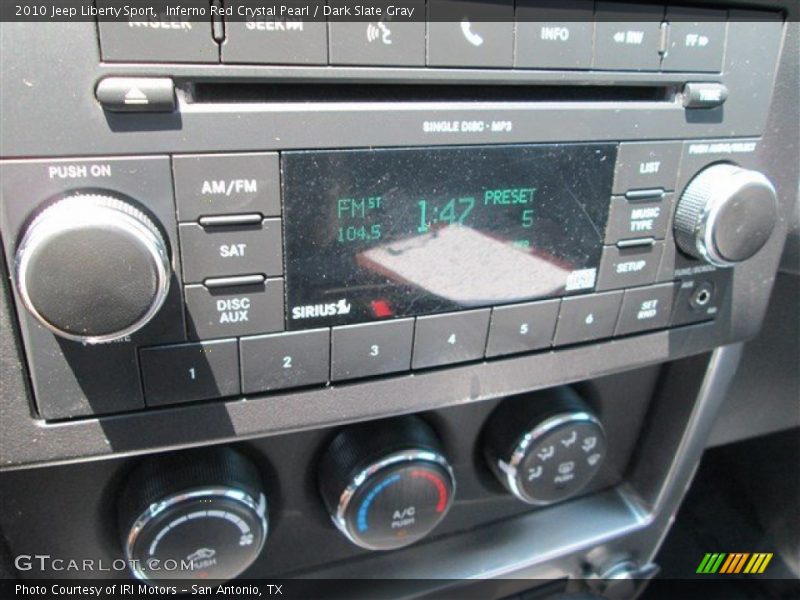 Inferno Red Crystal Pearl / Dark Slate Gray 2010 Jeep Liberty Sport