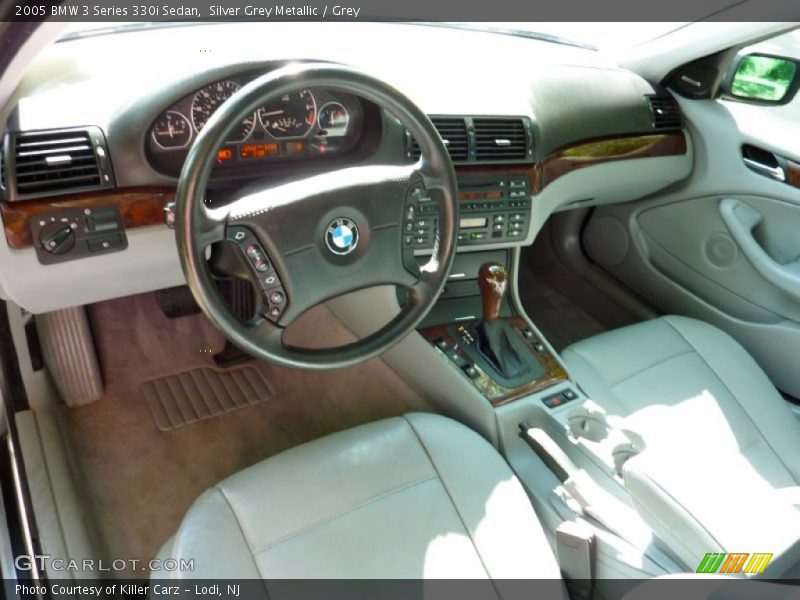Silver Grey Metallic / Grey 2005 BMW 3 Series 330i Sedan