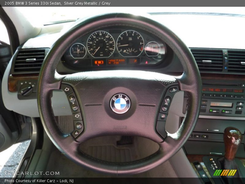 Silver Grey Metallic / Grey 2005 BMW 3 Series 330i Sedan