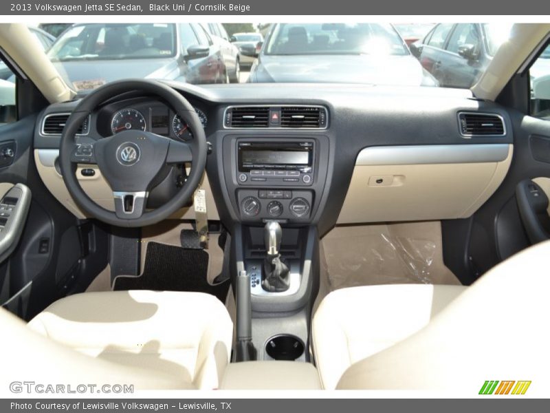Black Uni / Cornsilk Beige 2013 Volkswagen Jetta SE Sedan