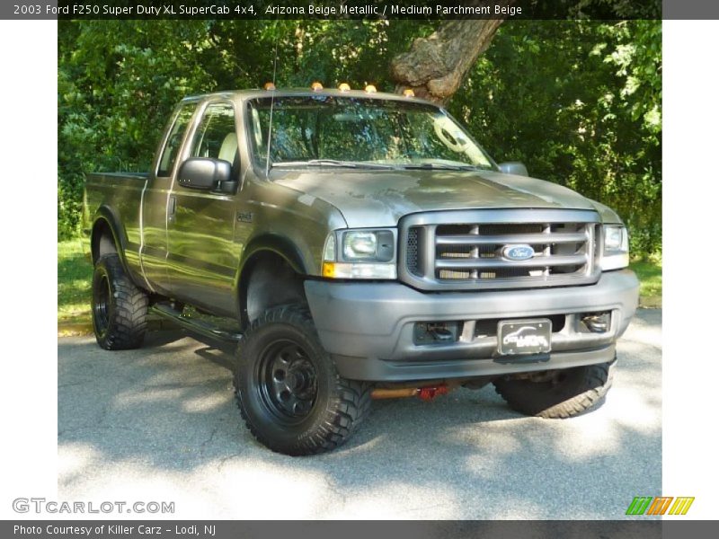 Arizona Beige Metallic / Medium Parchment Beige 2003 Ford F250 Super Duty XL SuperCab 4x4