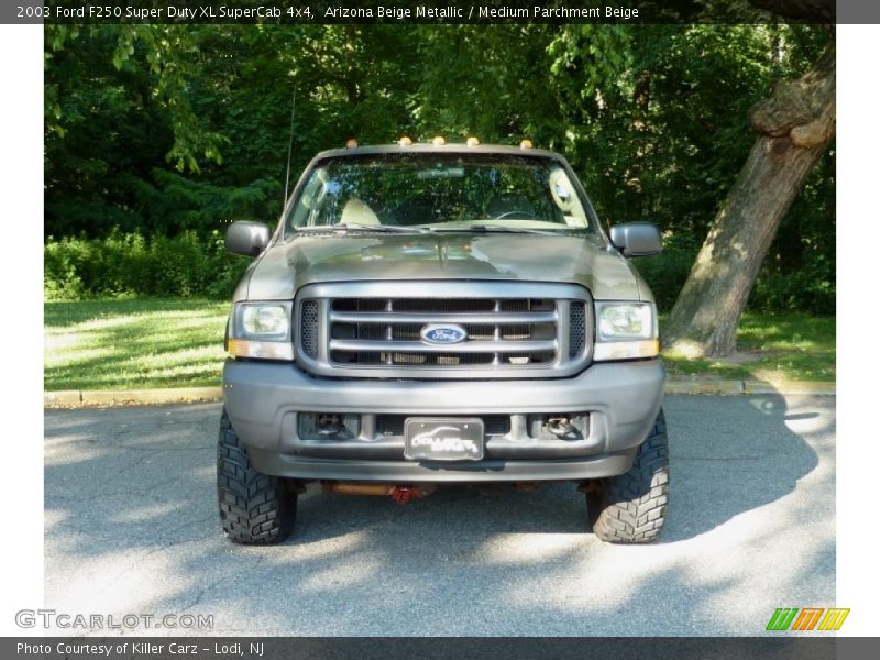Arizona Beige Metallic / Medium Parchment Beige 2003 Ford F250 Super Duty XL SuperCab 4x4