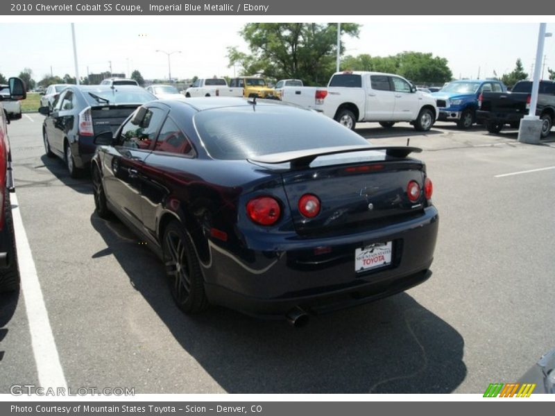 Imperial Blue Metallic / Ebony 2010 Chevrolet Cobalt SS Coupe
