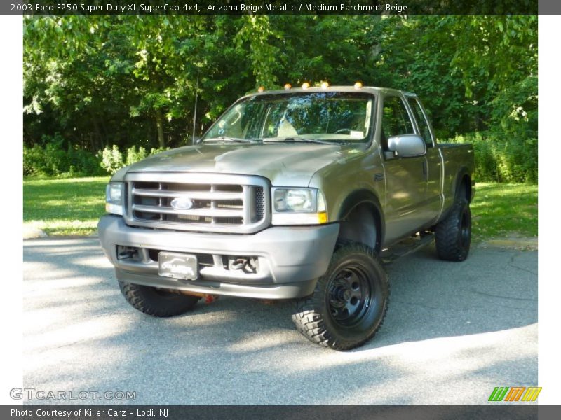 Arizona Beige Metallic / Medium Parchment Beige 2003 Ford F250 Super Duty XL SuperCab 4x4