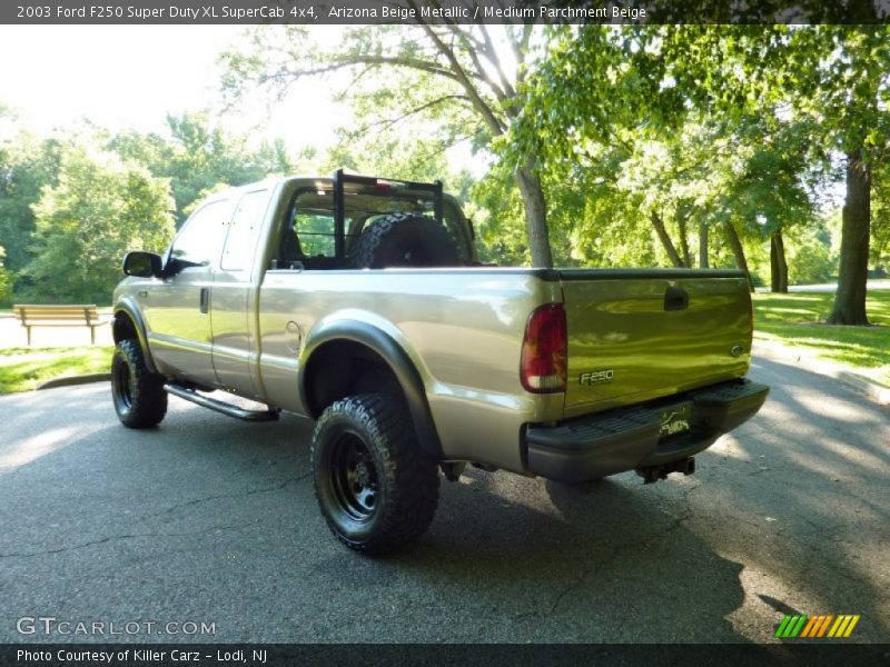 Arizona Beige Metallic / Medium Parchment Beige 2003 Ford F250 Super Duty XL SuperCab 4x4