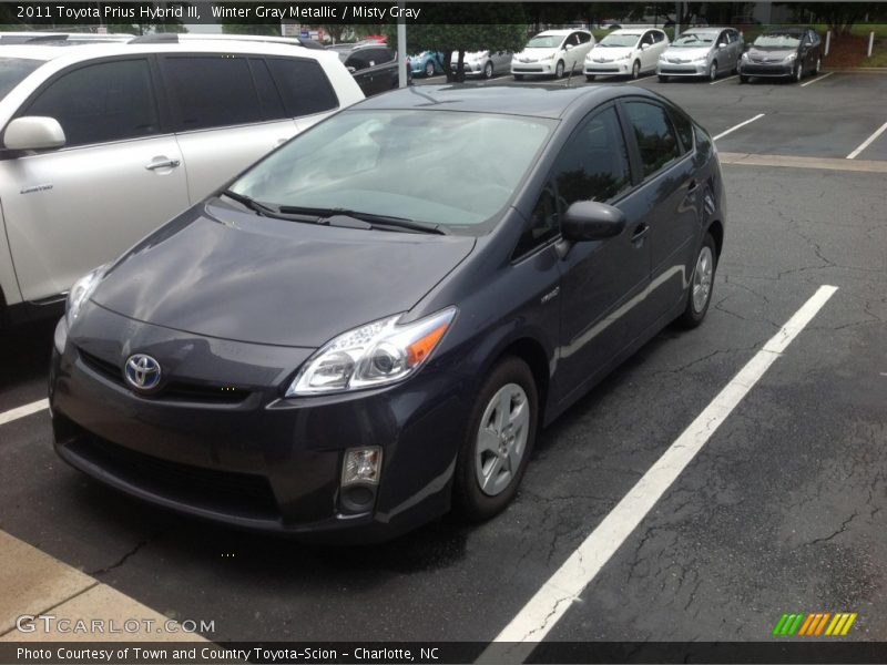 Winter Gray Metallic / Misty Gray 2011 Toyota Prius Hybrid III