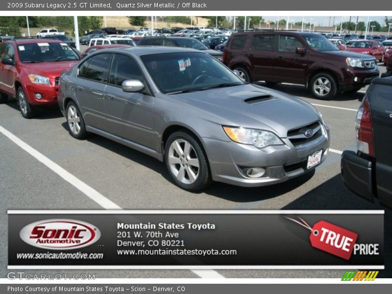 Quartz Silver Metallic / Off Black 2009 Subaru Legacy 2.5 GT Limited