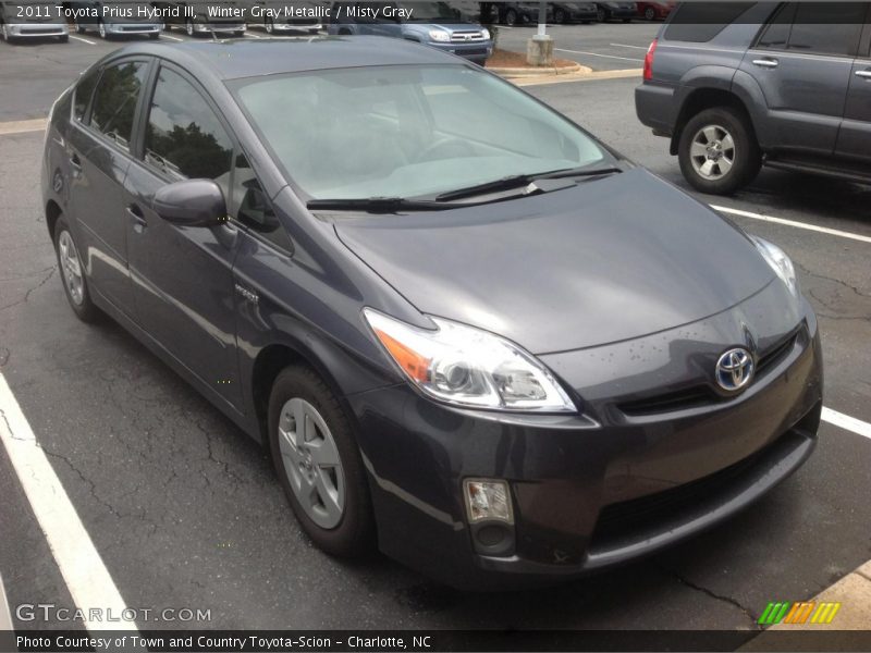 Winter Gray Metallic / Misty Gray 2011 Toyota Prius Hybrid III