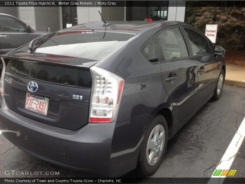 Winter Gray Metallic / Misty Gray 2011 Toyota Prius Hybrid III