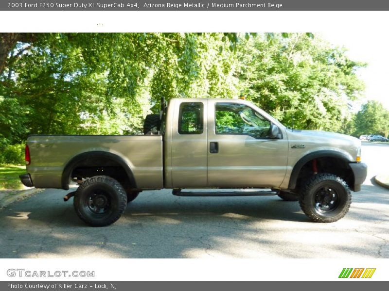 Arizona Beige Metallic / Medium Parchment Beige 2003 Ford F250 Super Duty XL SuperCab 4x4