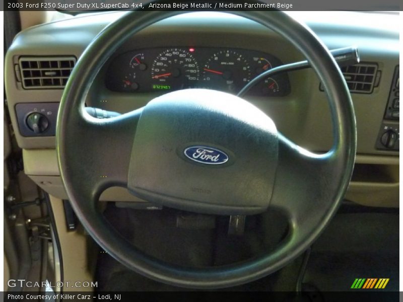 Arizona Beige Metallic / Medium Parchment Beige 2003 Ford F250 Super Duty XL SuperCab 4x4