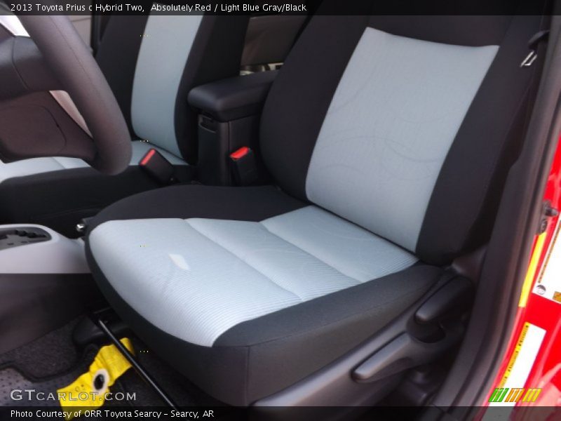 Absolutely Red / Light Blue Gray/Black 2013 Toyota Prius c Hybrid Two