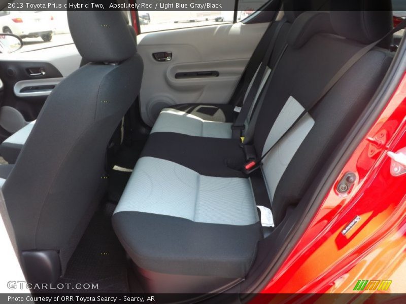 Absolutely Red / Light Blue Gray/Black 2013 Toyota Prius c Hybrid Two