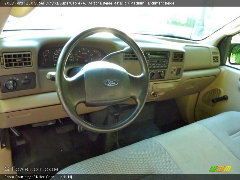 Arizona Beige Metallic / Medium Parchment Beige 2003 Ford F250 Super Duty XL SuperCab 4x4