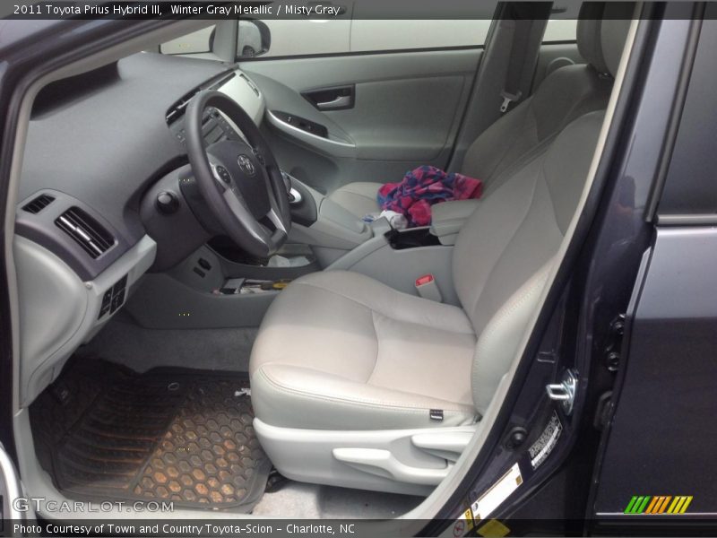 Winter Gray Metallic / Misty Gray 2011 Toyota Prius Hybrid III
