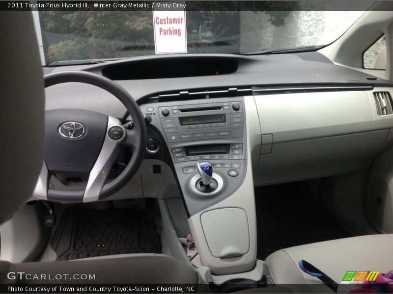 Winter Gray Metallic / Misty Gray 2011 Toyota Prius Hybrid III