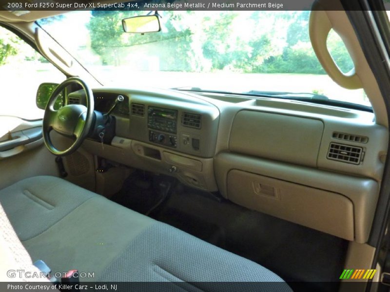 Arizona Beige Metallic / Medium Parchment Beige 2003 Ford F250 Super Duty XL SuperCab 4x4