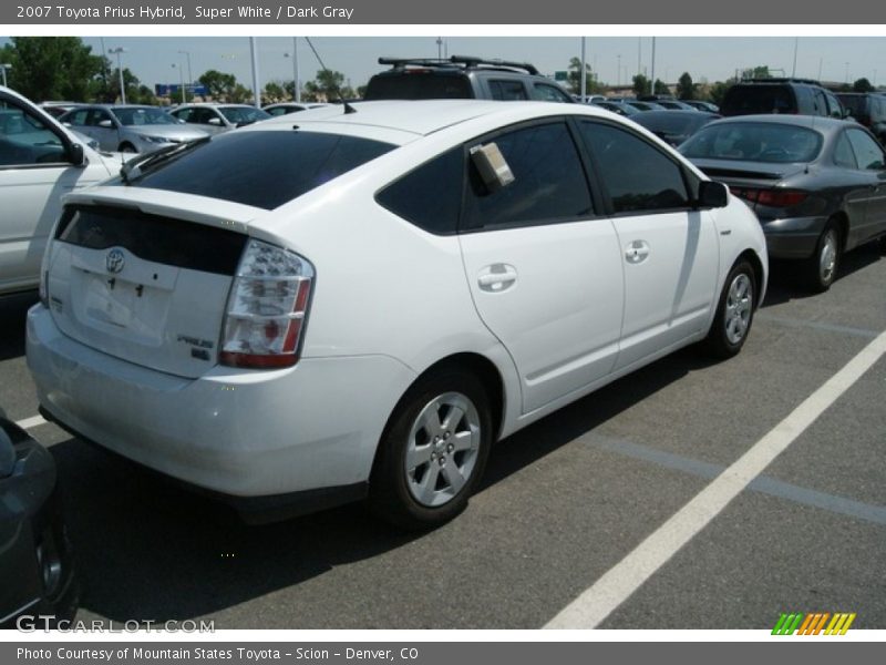Super White / Dark Gray 2007 Toyota Prius Hybrid