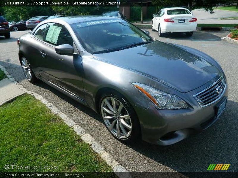 Graphite Shadow / Graphite 2010 Infiniti G 37 S Sport Convertible