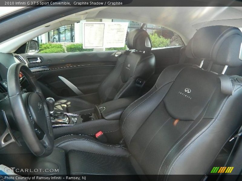 Graphite Shadow / Graphite 2010 Infiniti G 37 S Sport Convertible