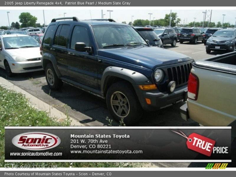 Patriot Blue Pearl / Medium Slate Gray 2005 Jeep Liberty Renegade 4x4