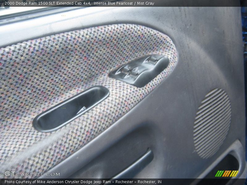 Intense Blue Pearlcoat / Mist Gray 2000 Dodge Ram 1500 SLT Extended Cab 4x4