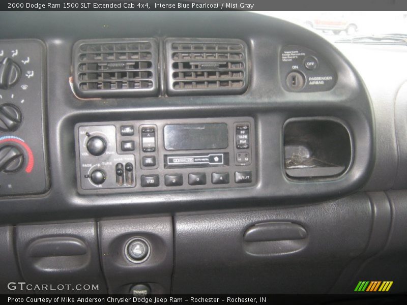Intense Blue Pearlcoat / Mist Gray 2000 Dodge Ram 1500 SLT Extended Cab 4x4