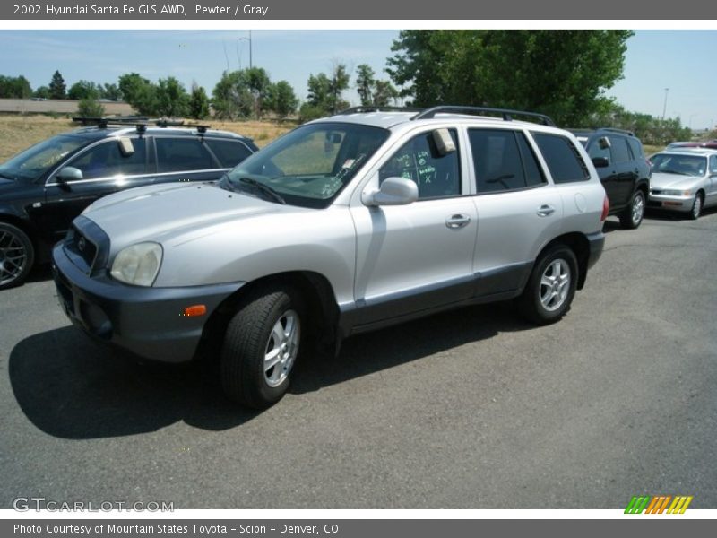Pewter / Gray 2002 Hyundai Santa Fe GLS AWD