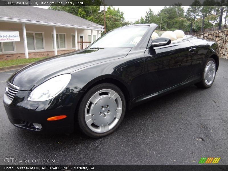 Midnight Pine Pearl / Ecru 2002 Lexus SC 430