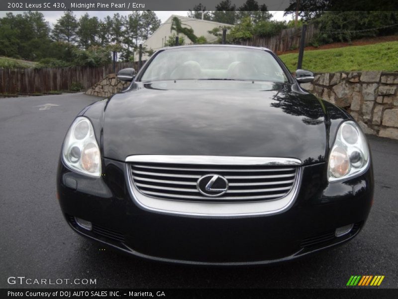 Midnight Pine Pearl / Ecru 2002 Lexus SC 430