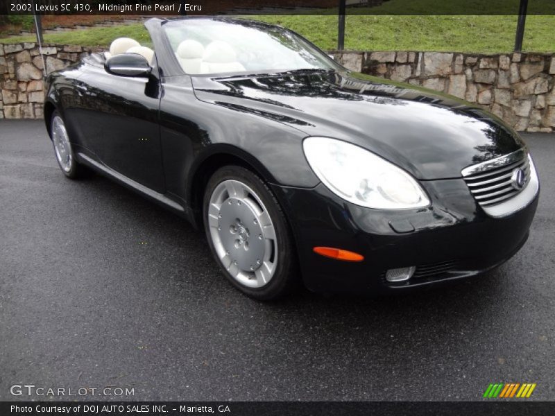 Midnight Pine Pearl / Ecru 2002 Lexus SC 430