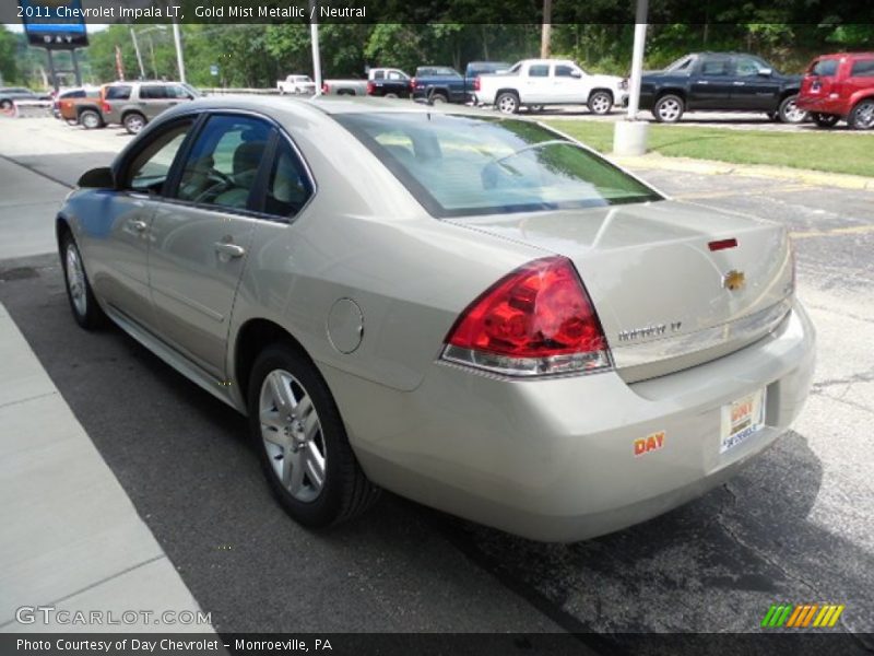 Gold Mist Metallic / Neutral 2011 Chevrolet Impala LT