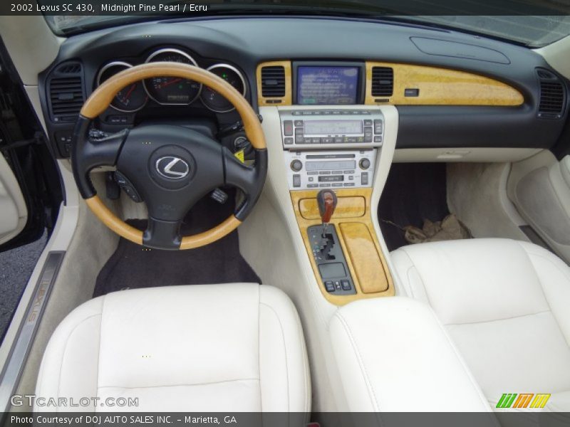 Midnight Pine Pearl / Ecru 2002 Lexus SC 430