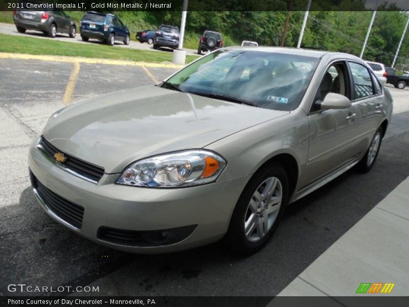 Gold Mist Metallic / Neutral 2011 Chevrolet Impala LT