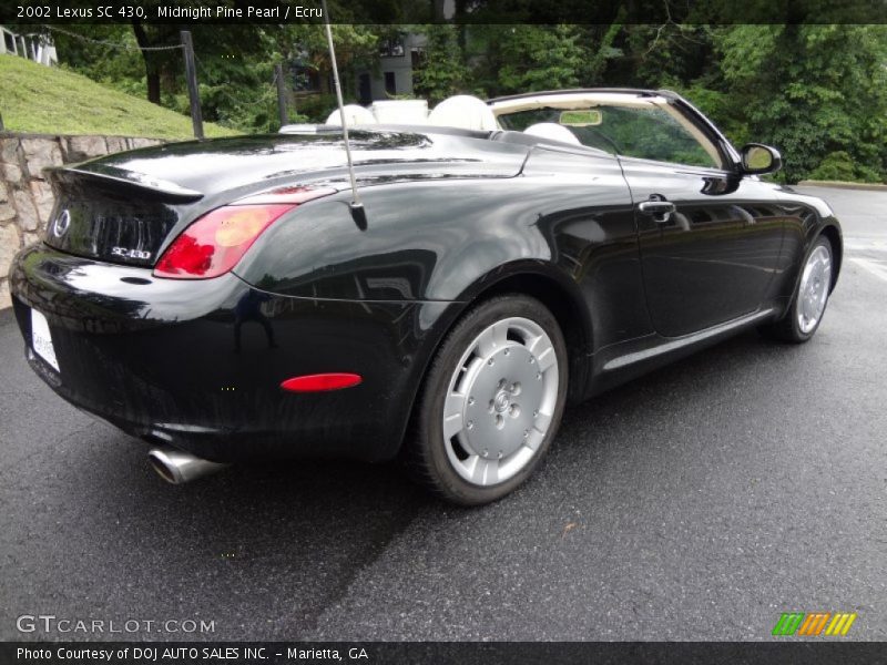 Midnight Pine Pearl / Ecru 2002 Lexus SC 430