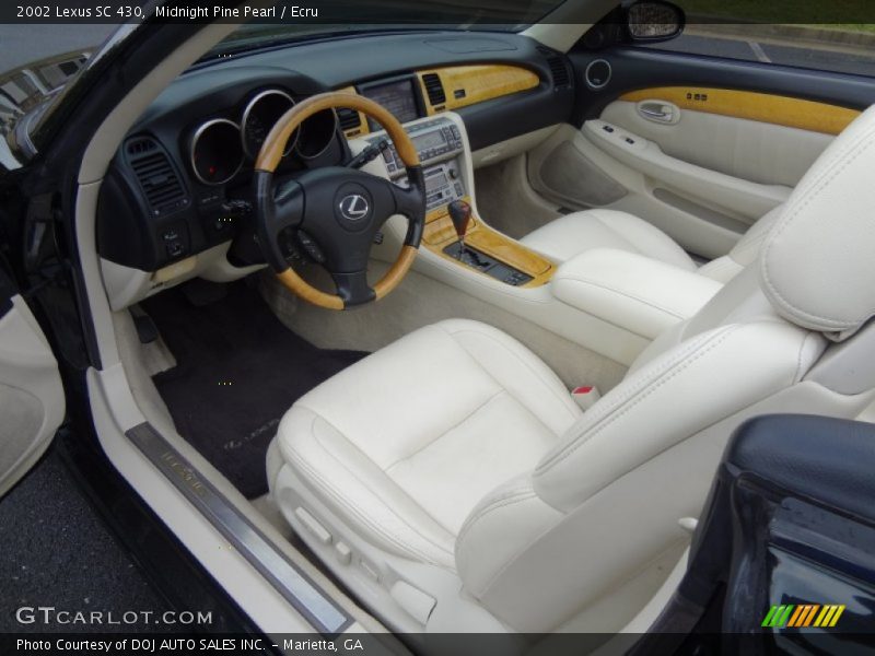 Midnight Pine Pearl / Ecru 2002 Lexus SC 430