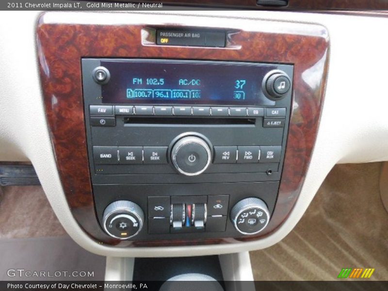 Gold Mist Metallic / Neutral 2011 Chevrolet Impala LT