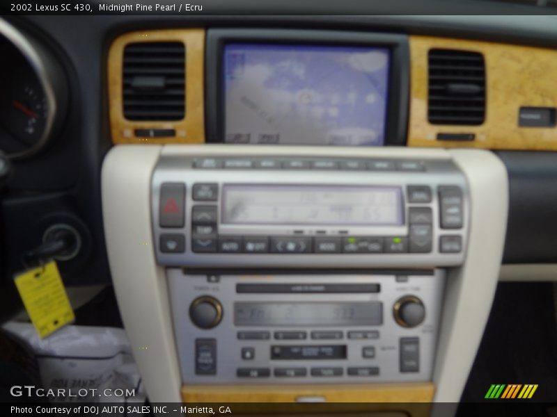 Midnight Pine Pearl / Ecru 2002 Lexus SC 430