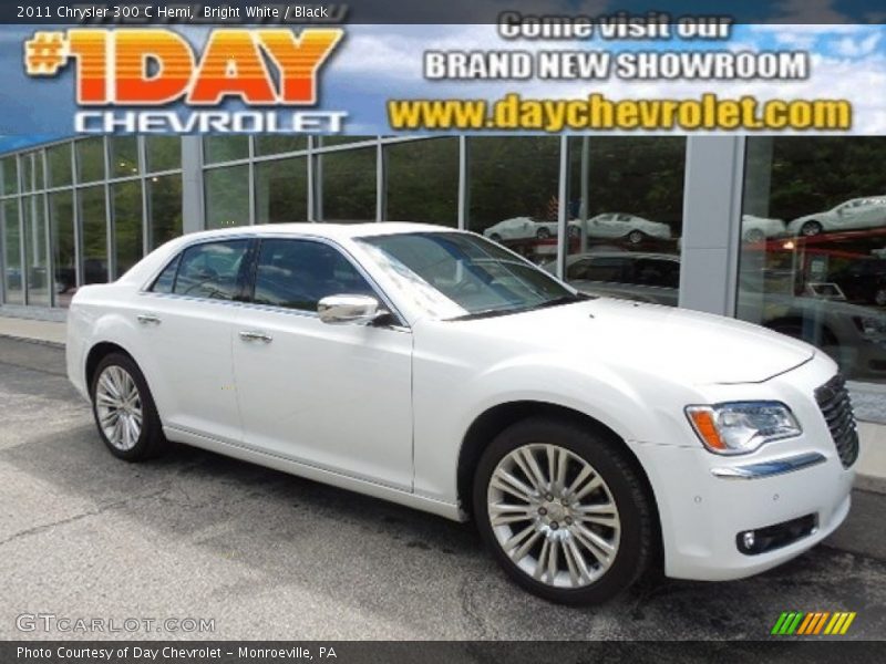 Bright White / Black 2011 Chrysler 300 C Hemi