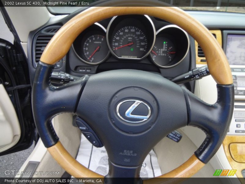 Midnight Pine Pearl / Ecru 2002 Lexus SC 430