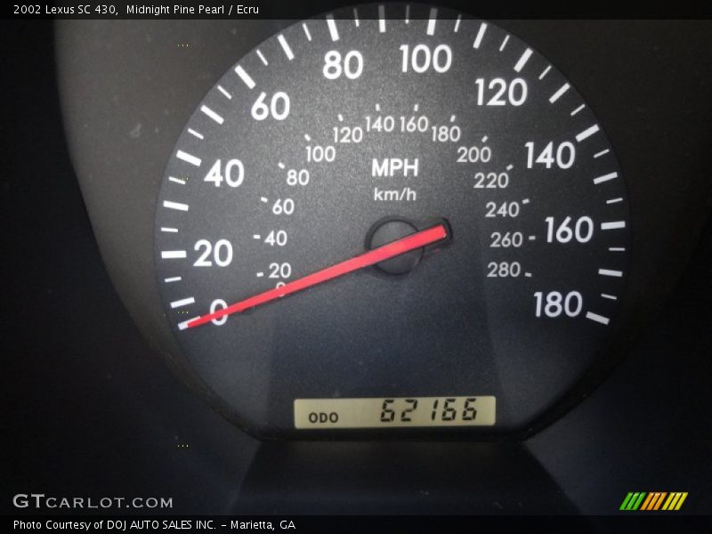 Midnight Pine Pearl / Ecru 2002 Lexus SC 430