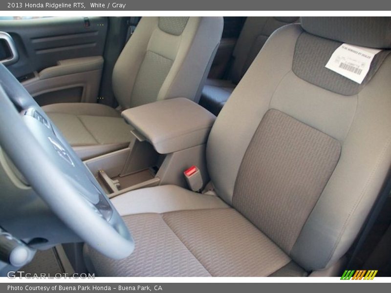 White / Gray 2013 Honda Ridgeline RTS