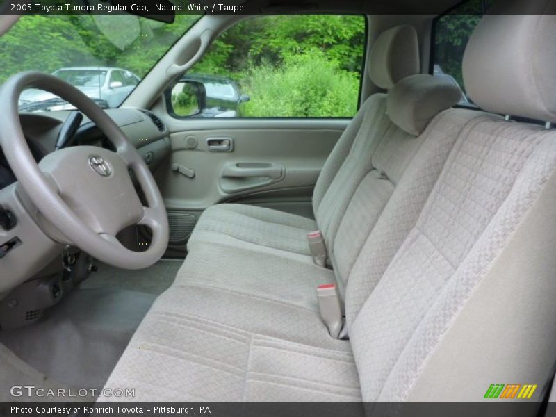 Natural White / Taupe 2005 Toyota Tundra Regular Cab